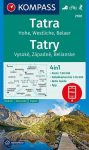 WK 2100 - Tatra  turistatérkép - KOMPASS