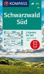   WK 887 - Schwarzwald Süd 2 részes turistatérkép - KOMPASS