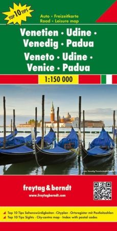 No21. - Veneto: Udine - Velence - Padova Top 10 Tipp autótérkép - f&b