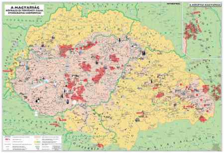 Magyar néprajzi térkép DUO könyöklő - Stiefel 