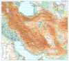 Irán domborzati falitérkép - GiziMap