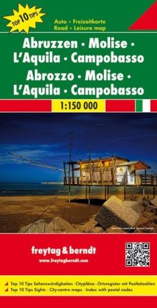 No13. - Abruzzo: Molise – L’Aquila – Campobasso Top 10 Tipp autótérkép - f&b