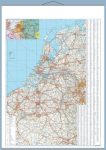 Benelux államok autótérképe falitérkép - Stiefel