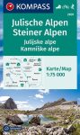   WK 2801 - Juliai Alpok-Steiner Alpok turistatérkép - KOMPASS
