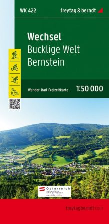 Wechsel - Bucklige Welt - Bernstein turistatérkép - f&b WK 422