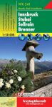   Innsbruck-Stubai-Sellrain-Brenner turistatérkép - f&b WK 241