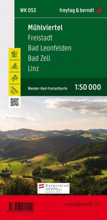 Mühlviertel – Freistadt – Bad Leonfelden – Bad Zell – Linz turistatérkép - f&b WK 053