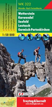 Wetterstein-Karwendel-Seefeld-Leutasch-Garmisch Partenkirchen turistatérkép - f&b WK 322