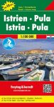 Isztria - Pula Top 10 tipp autótérkép - f&b AK 7405