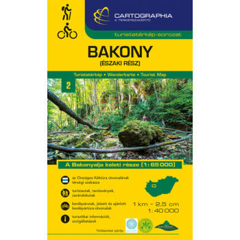 Bakony, északi rész turistatérkép - Cartographia