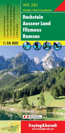 Dachstein-Ausseer Land-Filzmoos-Ramsau turistatérkép - f&b WK 281