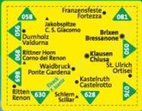 WK 059 - Klausen és környéke turistatérkép - KOMPASS