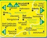 WK 761 - Elbsandsteingebirge turistatérkép - KOMPASS