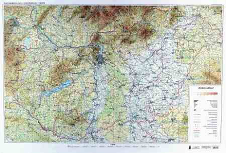 Image of Magyarország általános földrajza falitérkép - HM