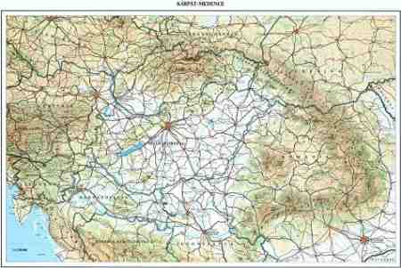 Image of Kárpát-medence falitérkép - HM