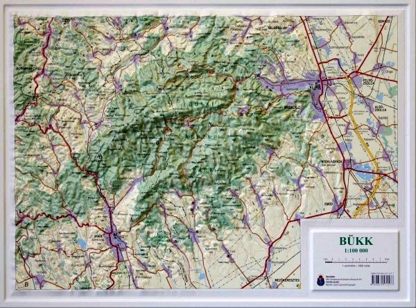 bükk domborzati térkép Bükk dombortérkép   HM   Útikönyv   Térkép   Földgömb bükk domborzati térkép
