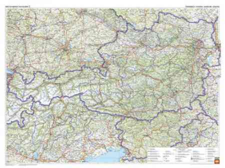 ausztria térkép keresővel Ausztria domborzata falitérkép   f&b   Útikönyv   Térkép   Földgömb ausztria térkép keresővel