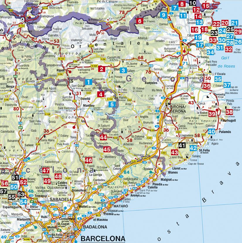 costa brava térkép Costa Brava   RO 4328   Útikönyv   Térkép   Földgömb costa brava térkép