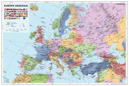 európa térkép magyar nyelvű Európa országai térkép könyöklő   Stiefel   Útikönyv   Térkép  európa térkép magyar nyelvű