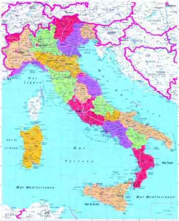térkép olaszország Olaszország postai irányítószámai falitérkép   Stiefel   Útikönyv  térkép olaszország